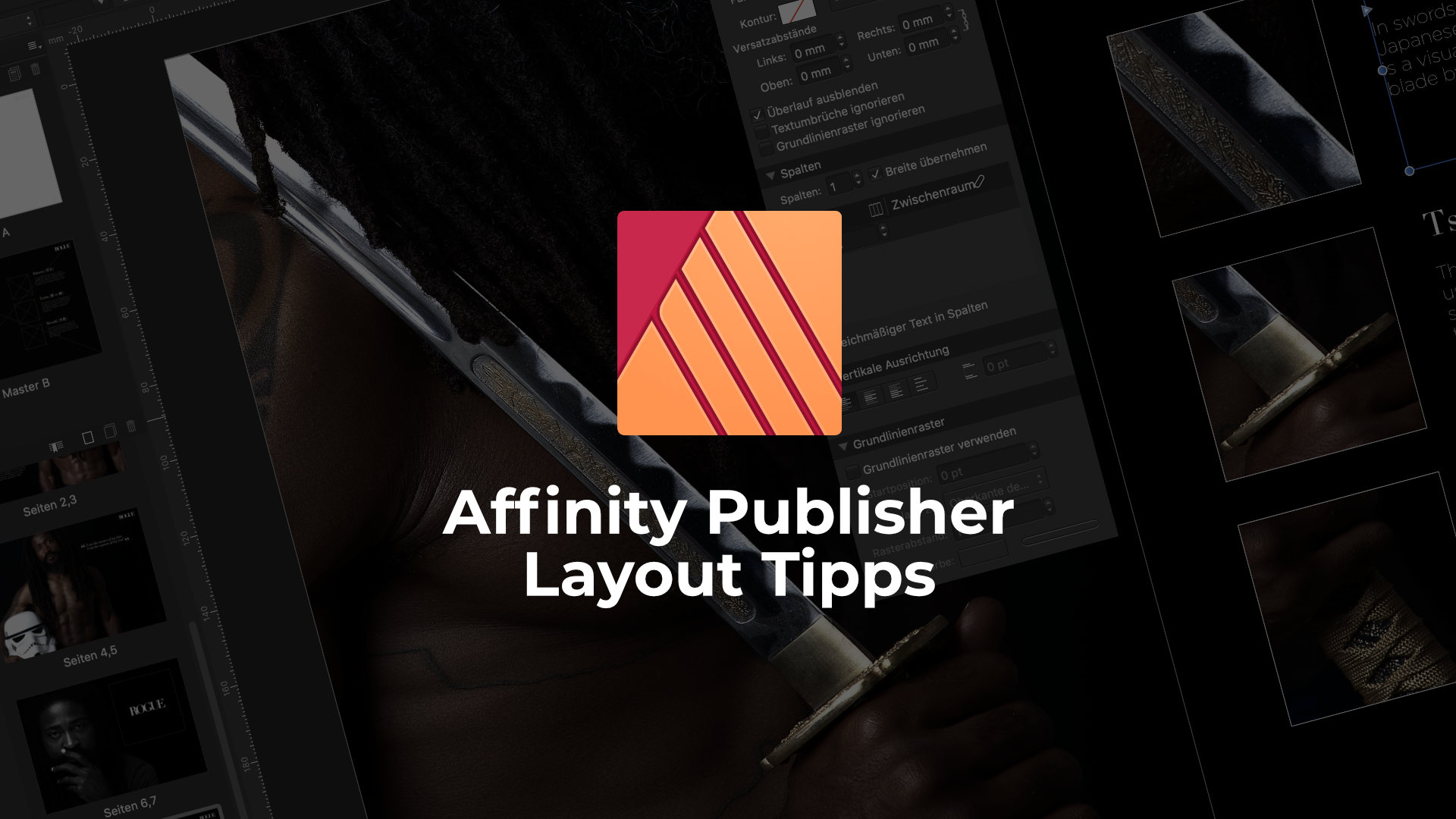 affinity publisher keyboard shortcuts